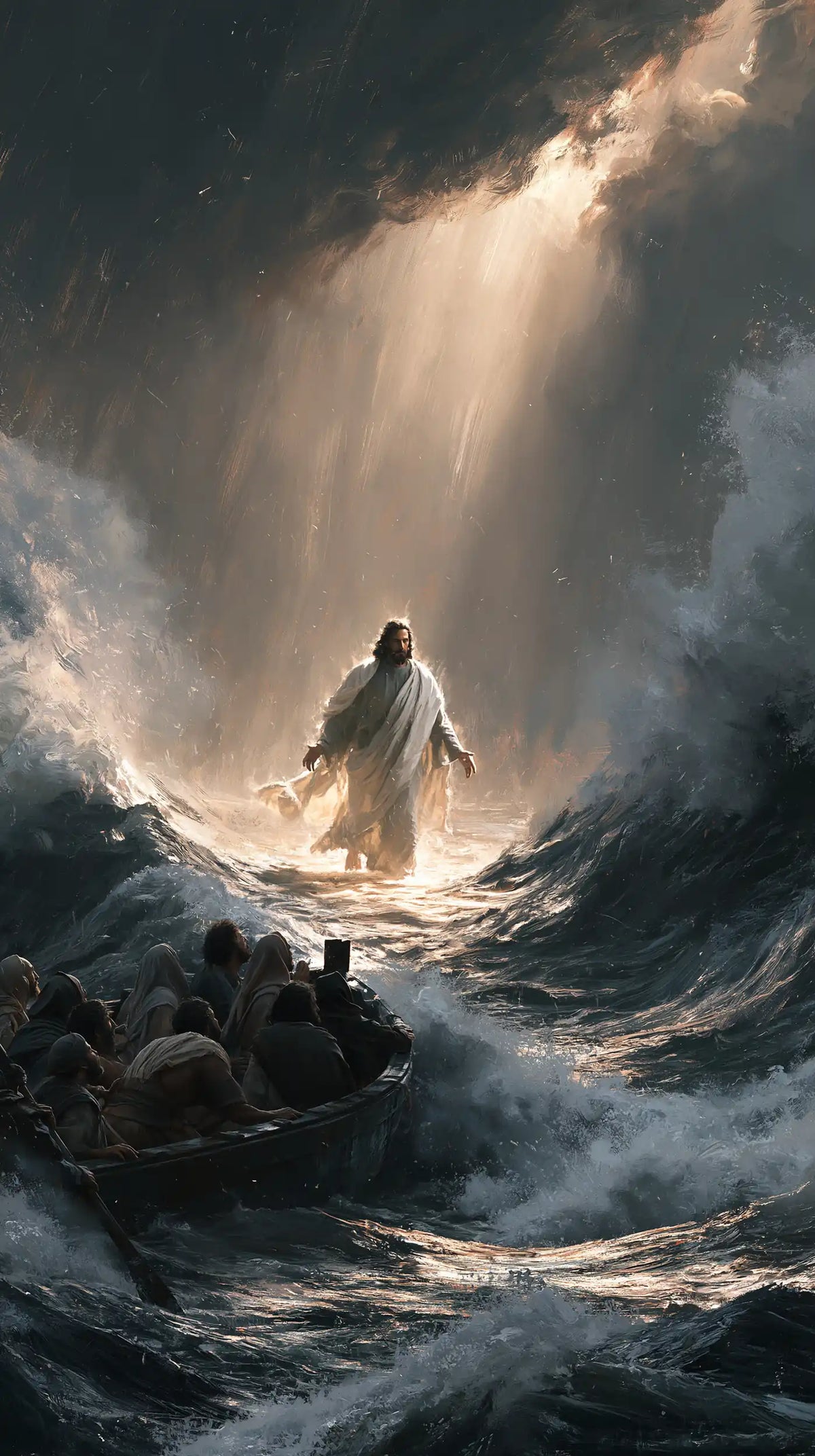 Jesus Walking on Water — The Call at the End of the Ray