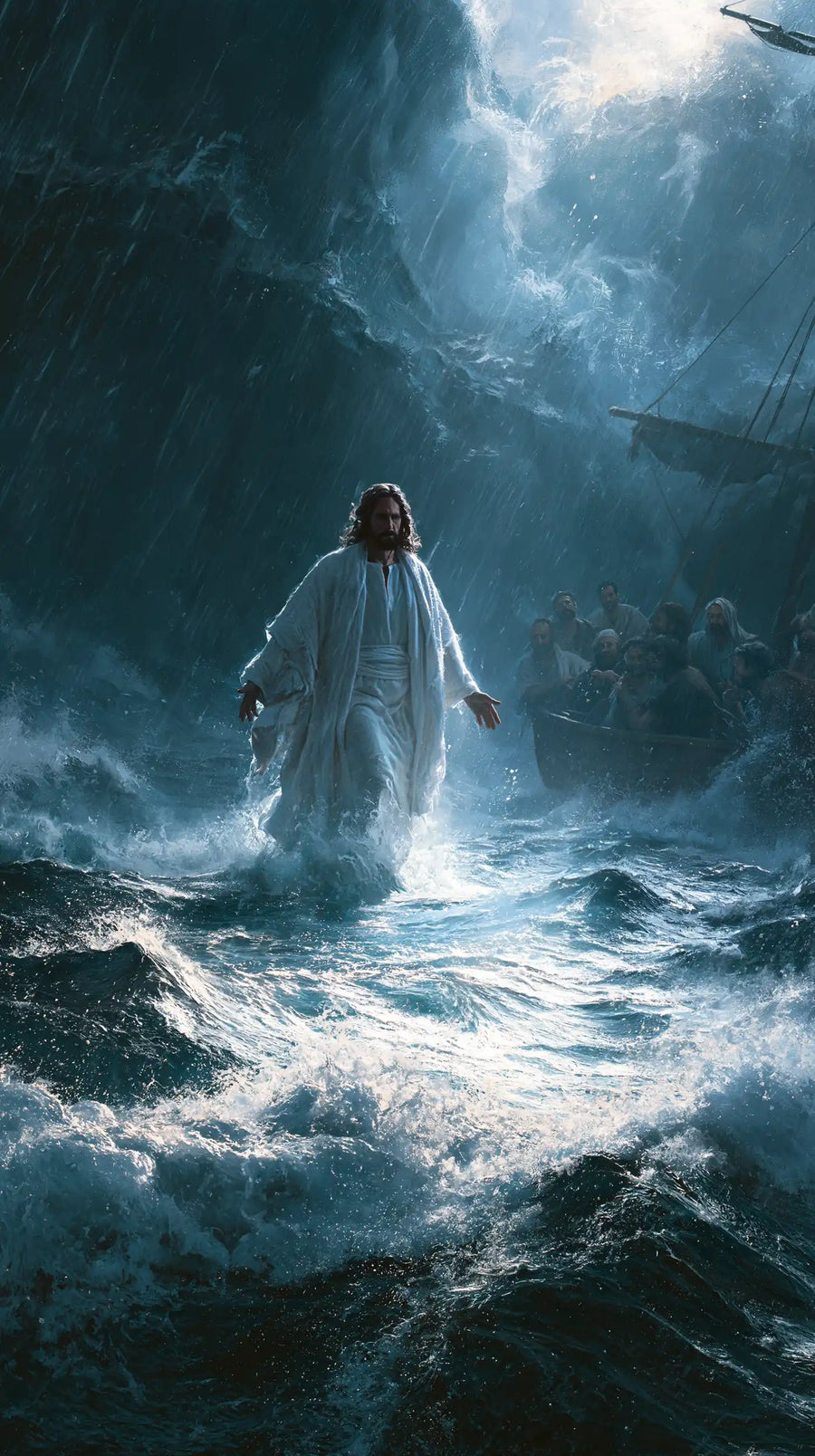 Jesus Walking on Water - Explosion of Movement · Portrait n° 24