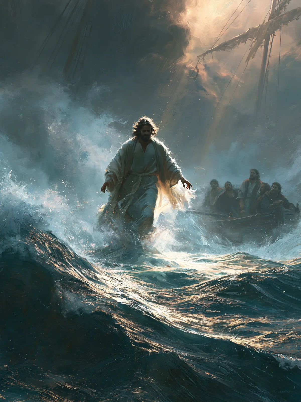 Jesus Walking on Water — The Mast in the Copper Opening