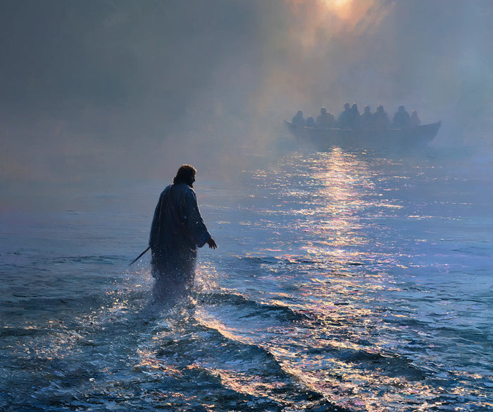 Jesus Walking on Water — Silence in the Violet Mist