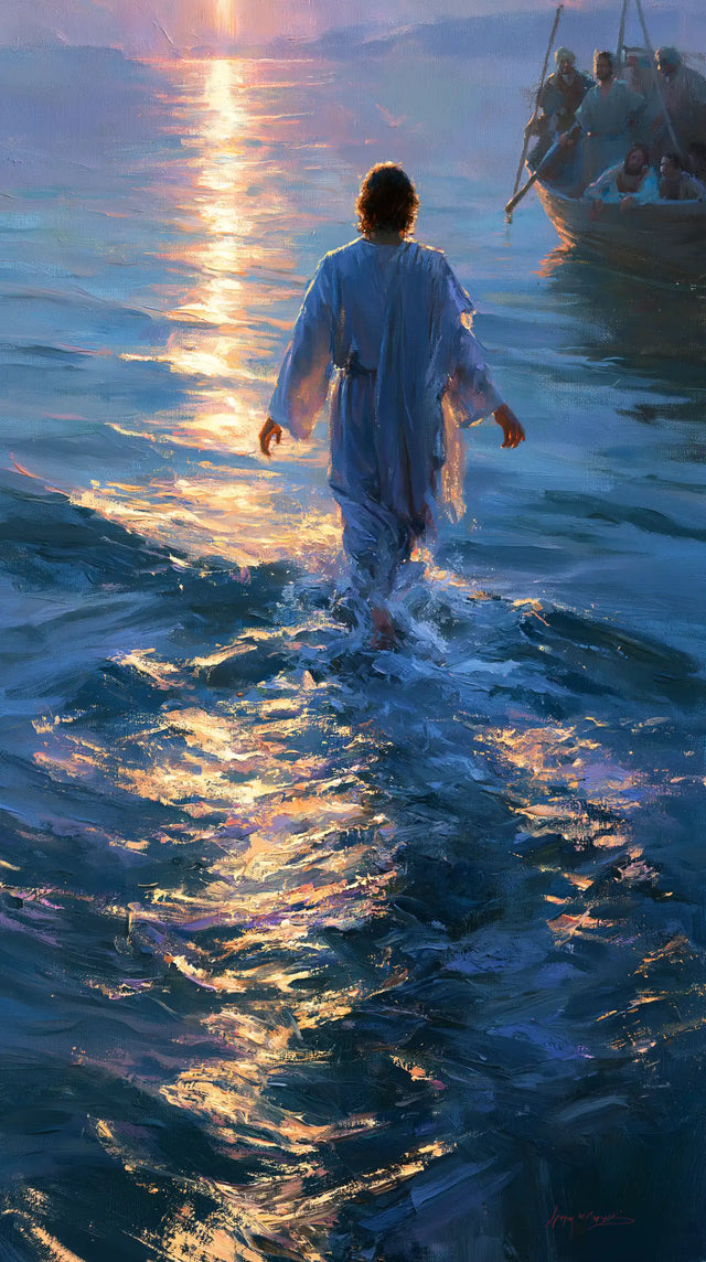Jesus Walking on Water - Impressionist · Portrait n° 3