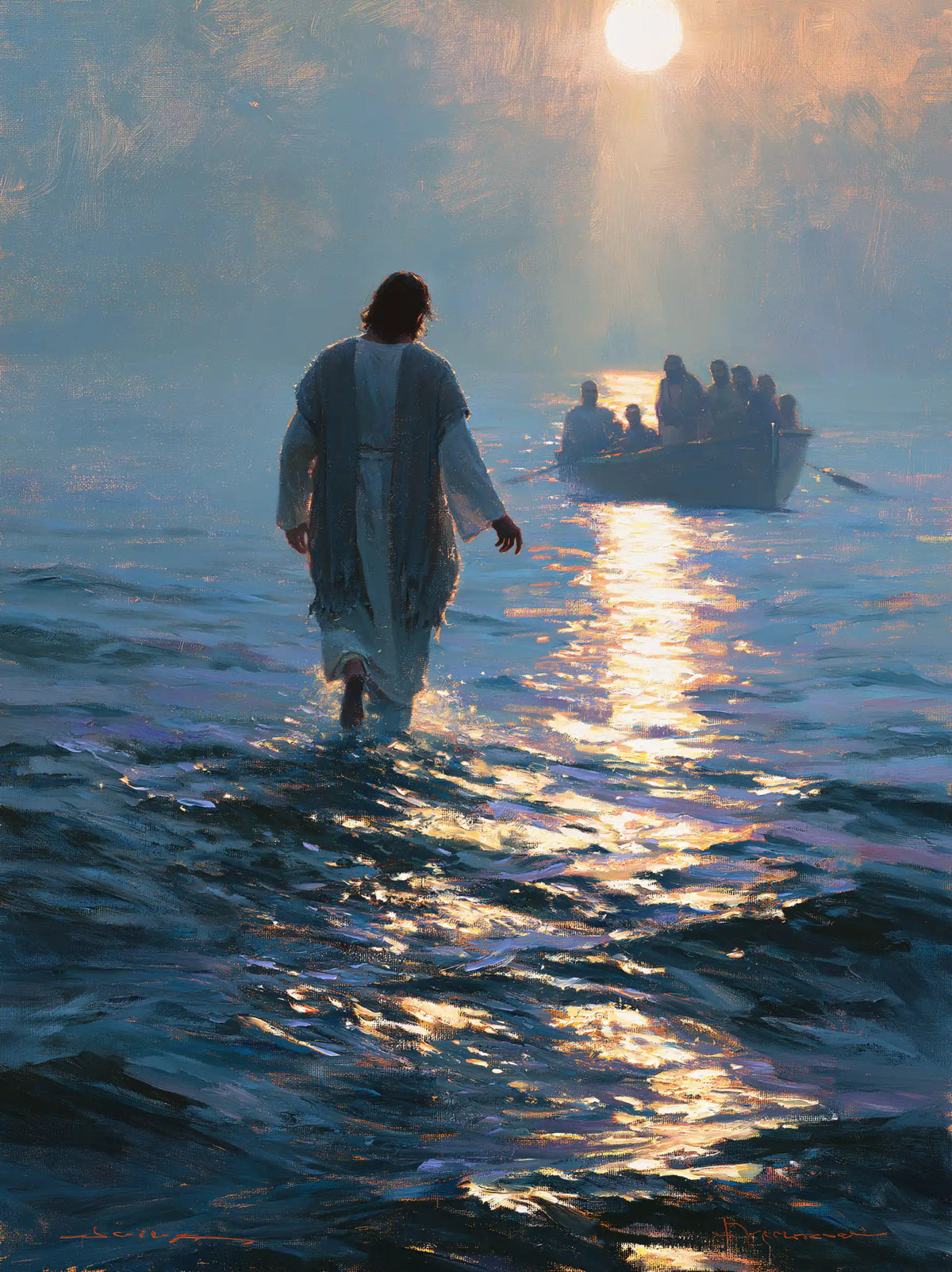 Jesus Walking on Water — The White Sun above the Meeting