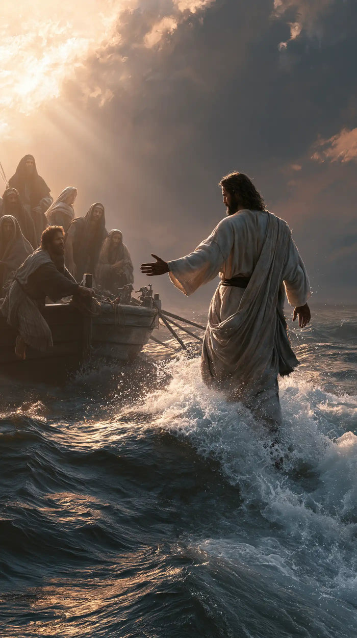 Jesus Walking on Water - Jesus Calls Peter · Portrait n° 8