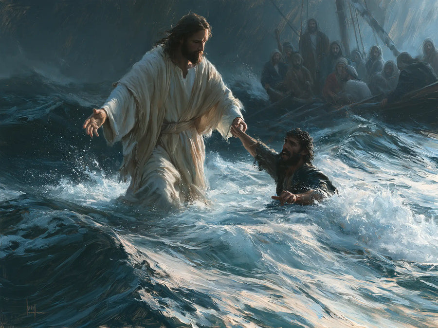 Jesus Walking on Water - Jesus Saves Peter · Landscape n° 6