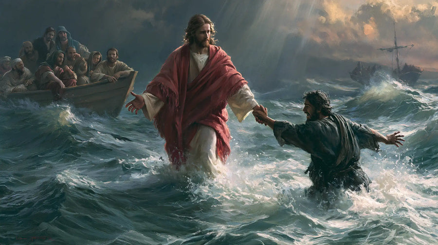 Jesus Walking on Water - Jesus Saves Peter · Landscape n° 13