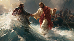 Jesus Walking on Water — Rescue at the Summit of the Foam