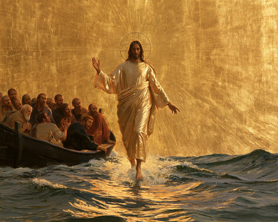 Jesus Walking on Water - Sacred Gold · Landscape n° 16