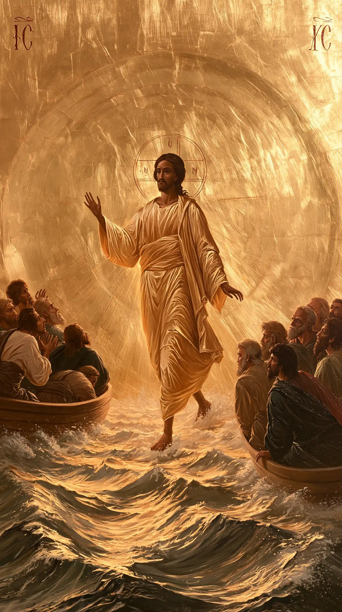 Jesus Walking on Water - Sacred Gold · Portrait n° 3