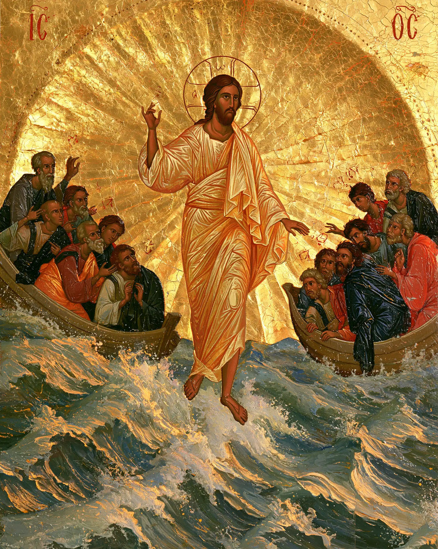 Jesus Walking on Water - Sacred Gold · Portrait n° 24