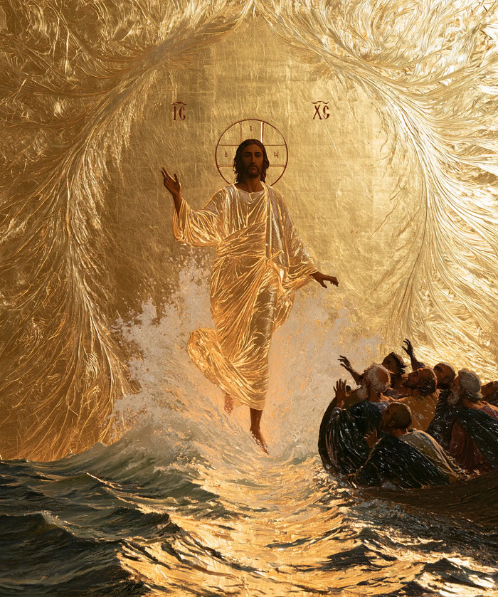 Jesus Walking on Water - Sacred Gold · Portrait n° 27