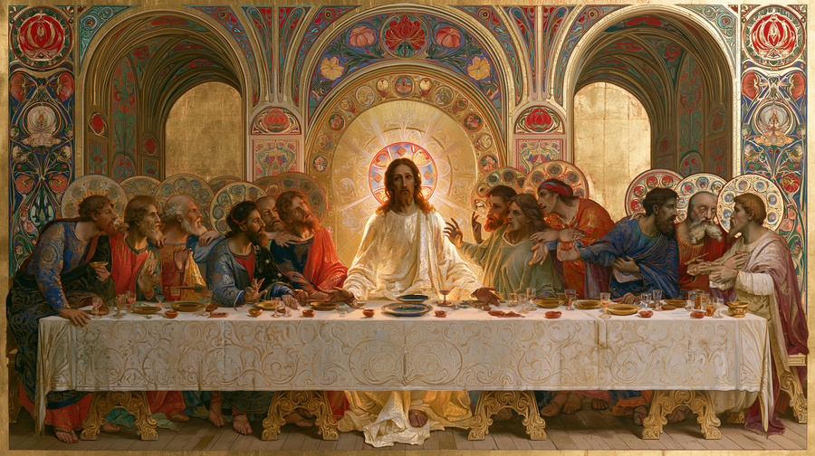The Last Supper - Sacred Art Nouveau n° 5