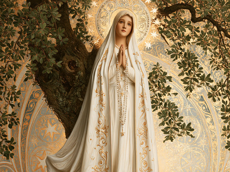 Our Lady of Fatima – Sacred Art Nouveau · Landscape no. 2