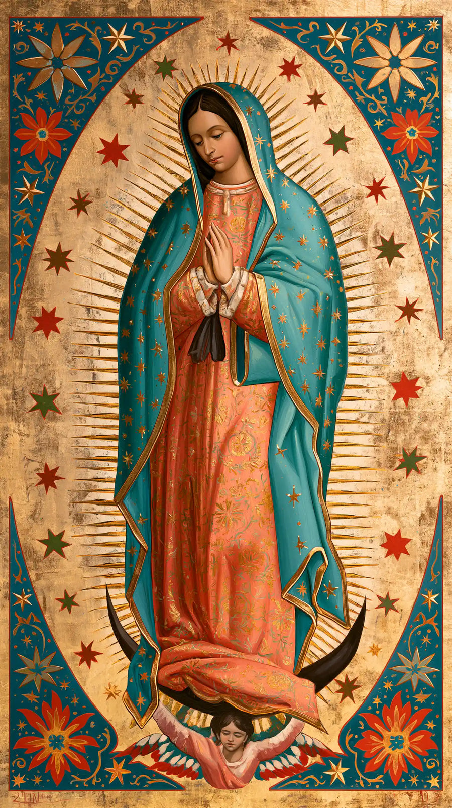 Our Lady of Guadalupe – Sacred Art Nouveau · Portrait no. 5