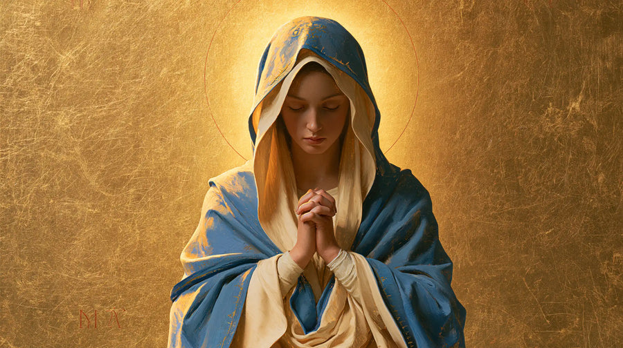 Virgin Mary in Prayer - Contemporary Byzantine · Landscape n° 15