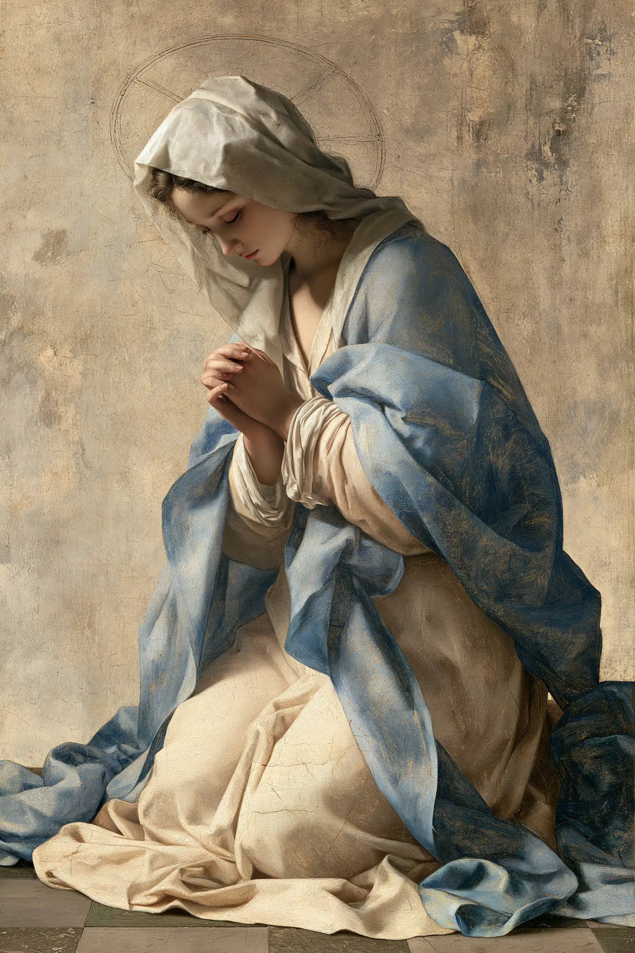 Virgin Mary in Prayer - Florentine Renaissance · Portrait n° 35