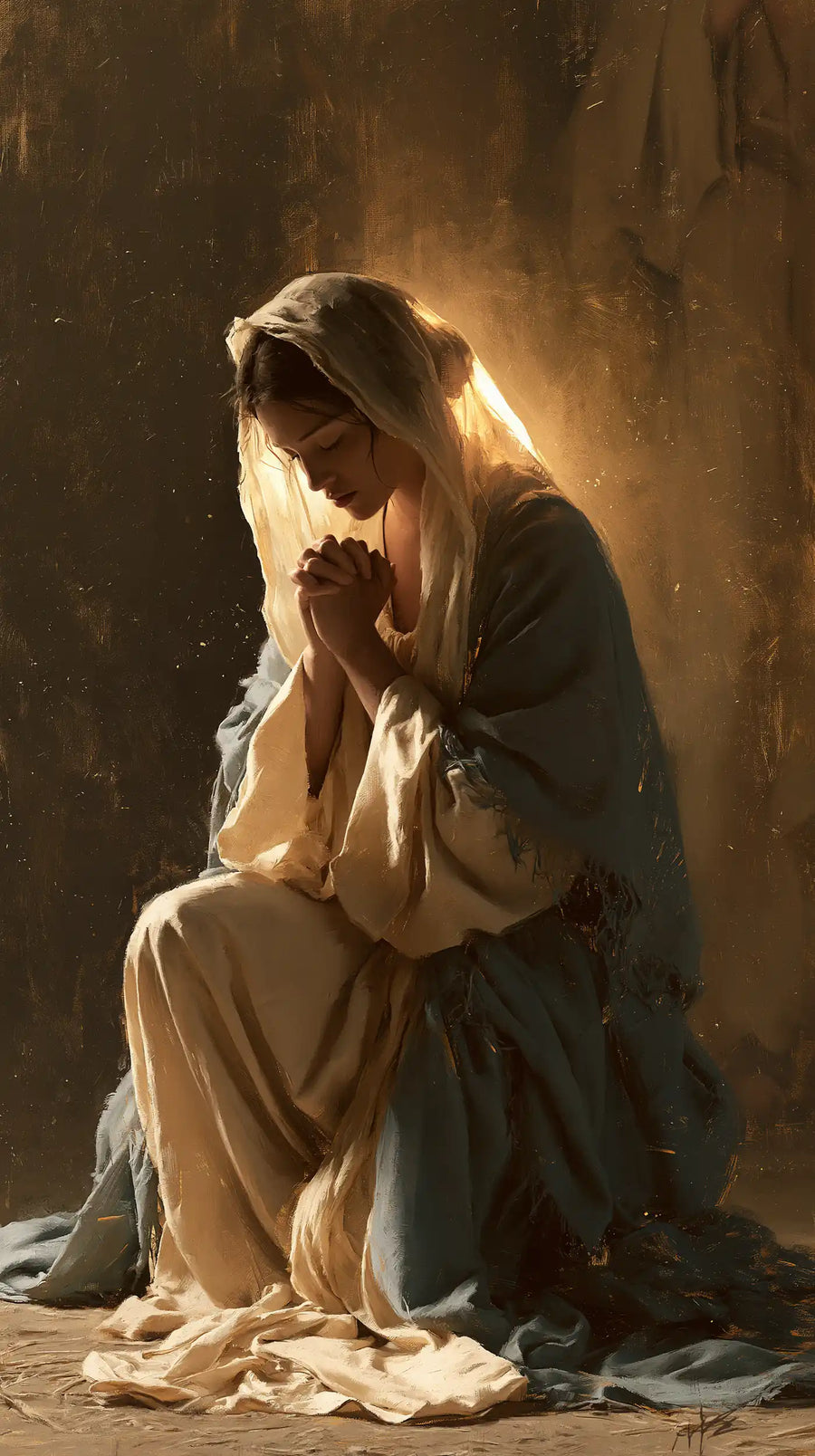 Virgin Mary in Prayer - Mary in Divine Light · Portrait n° 16