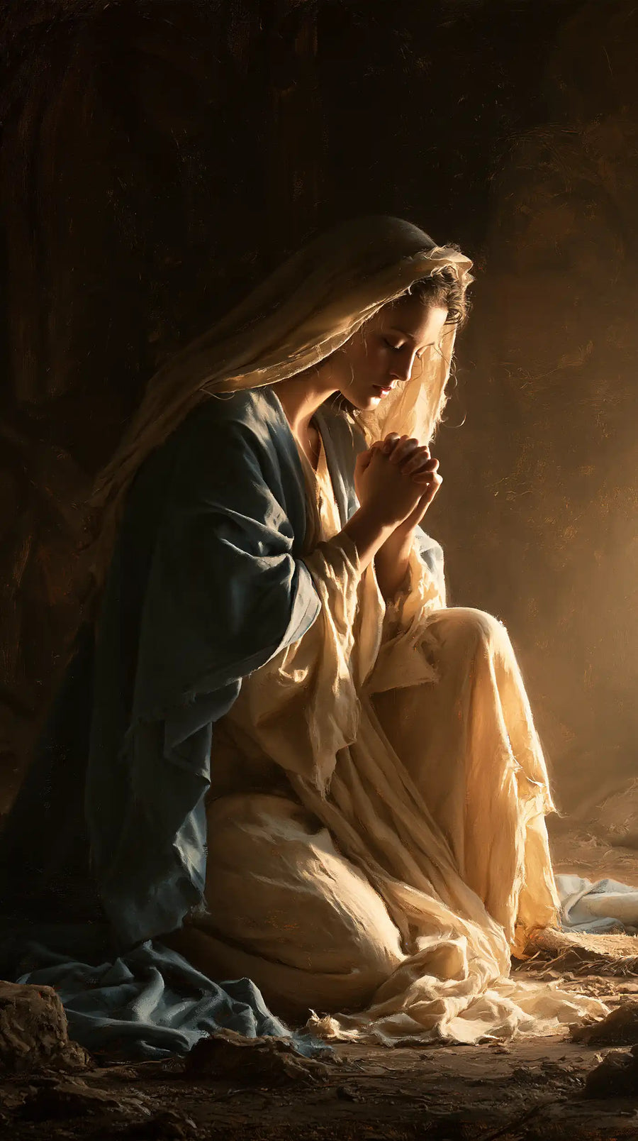 Virgin Mary in Prayer - Mary in Divine Light · Portrait n° 18