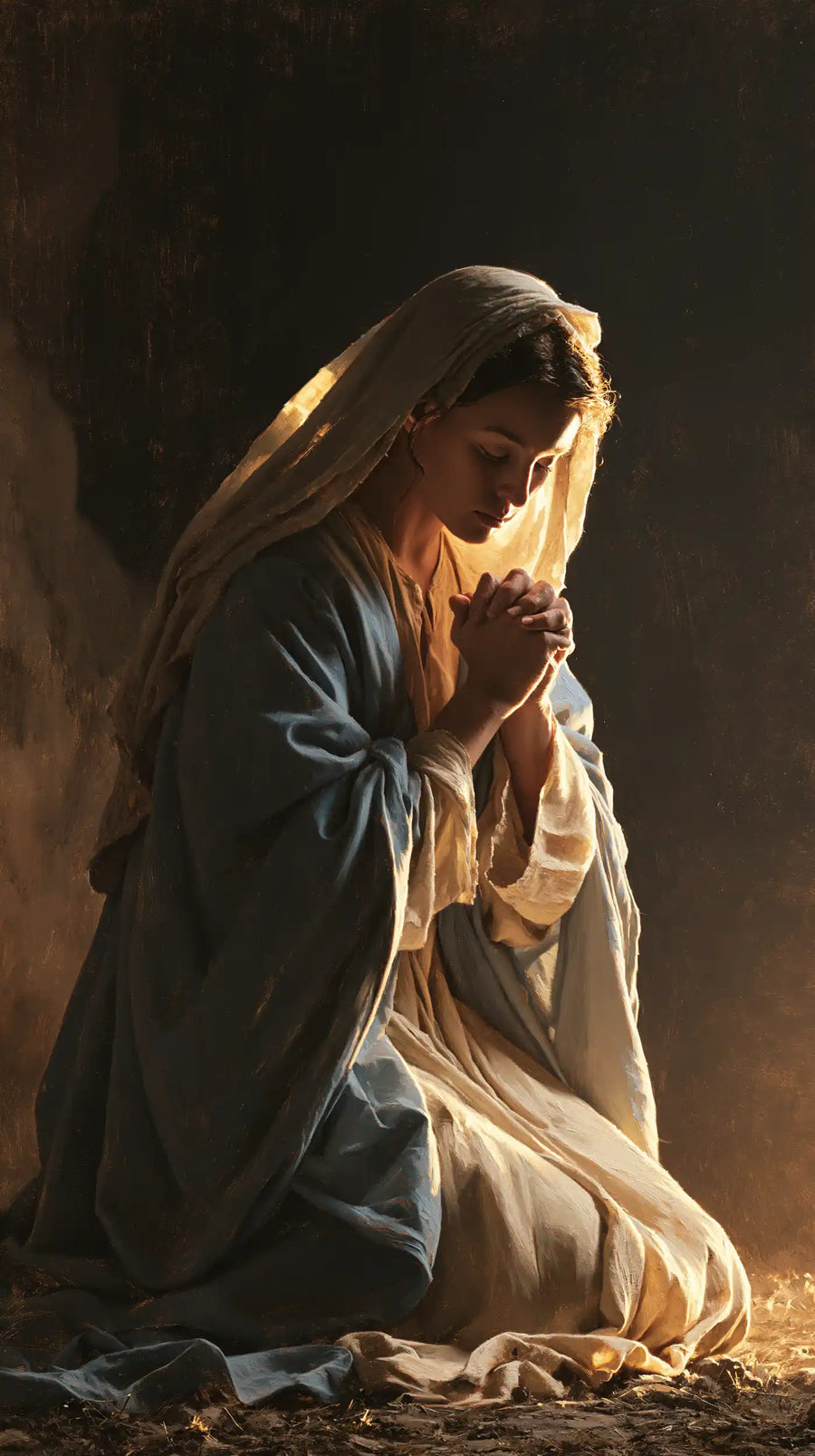 Virgin Mary in Prayer - Mary in Divine Light · Portrait n° 22