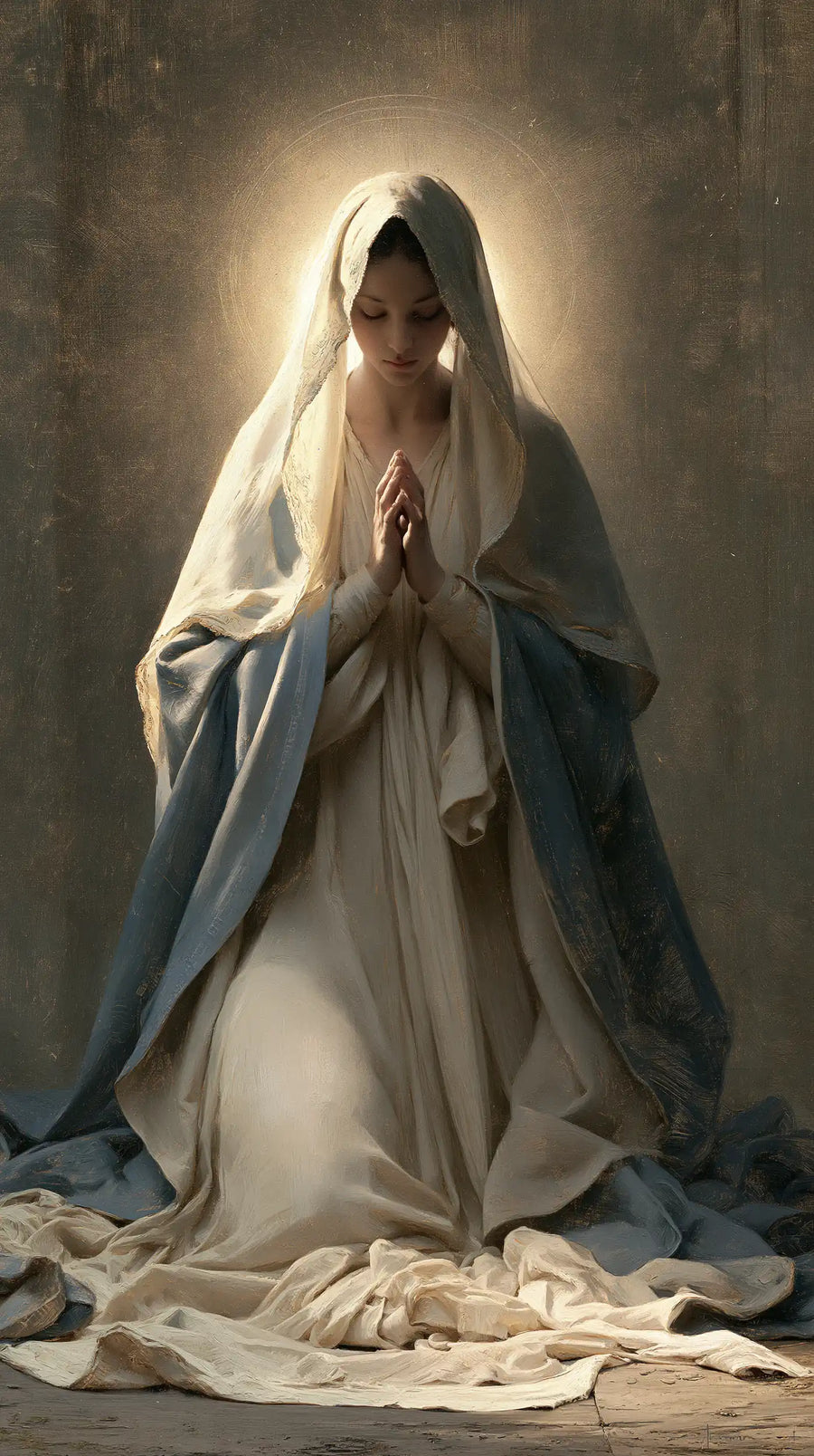 Virgin Mary in Prayer - Mary in Divine Light · Portrait n° 33