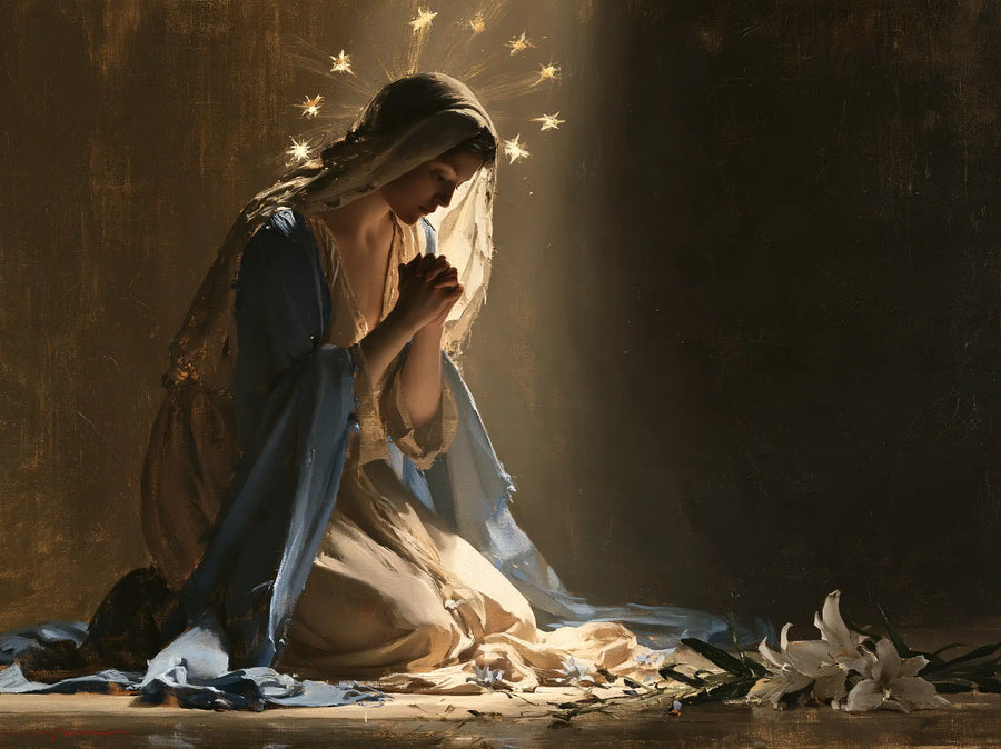 Virgin Mary in Prayer - Symbolist · Landscape n° 9