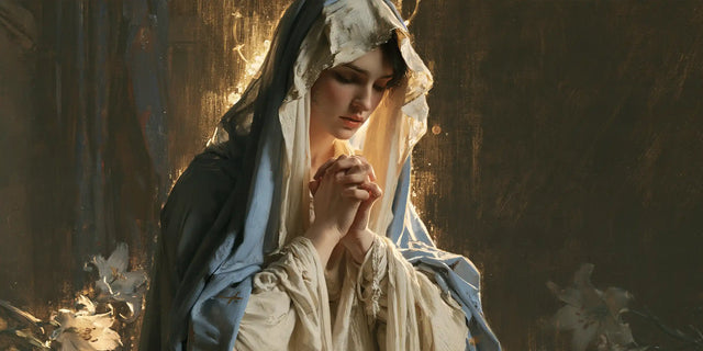 Virgin Mary in Prayer - Symbolist · Landscape n° 25