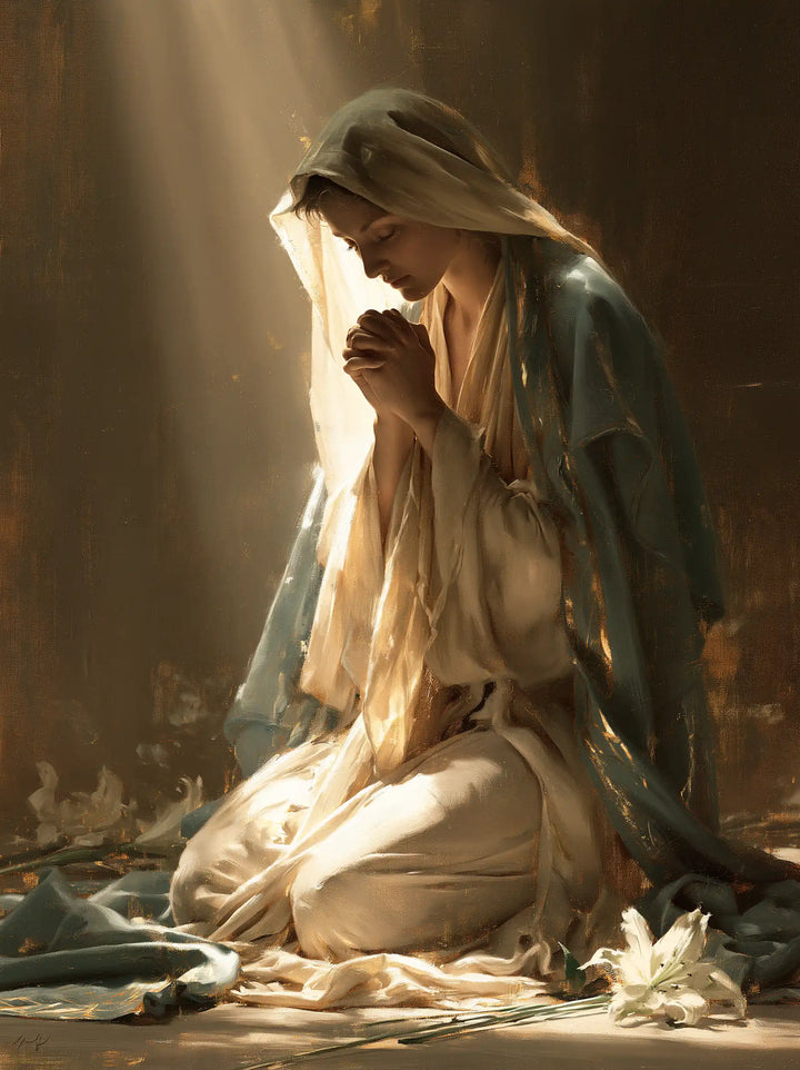Virgin Mary in Prayer - Symbolist · Portrait n° 38