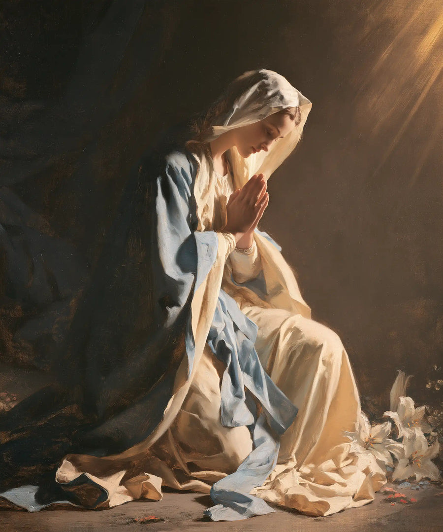 Virgin Mary in Prayer - Symbolist · Portrait n° 41
