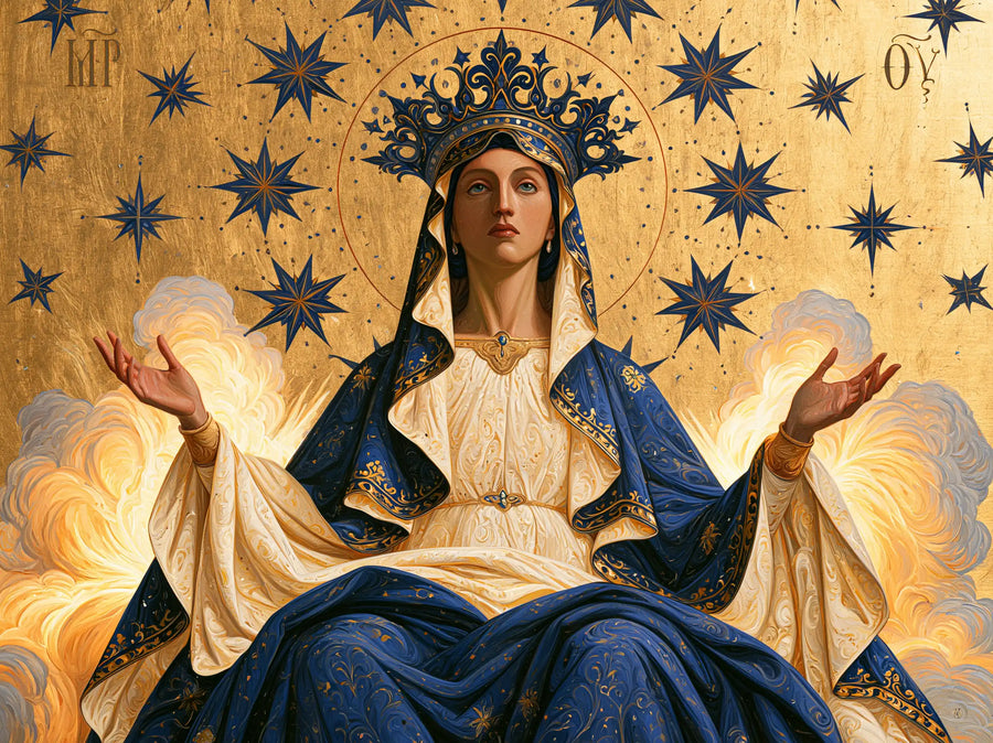 Mary Queen of Heaven - Contemporary Byzantine · Landscape n° 5