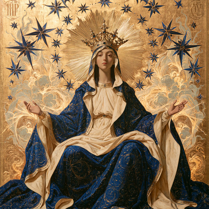 Mary Queen of Heaven - Contemporary Byzantine · Square n° 6