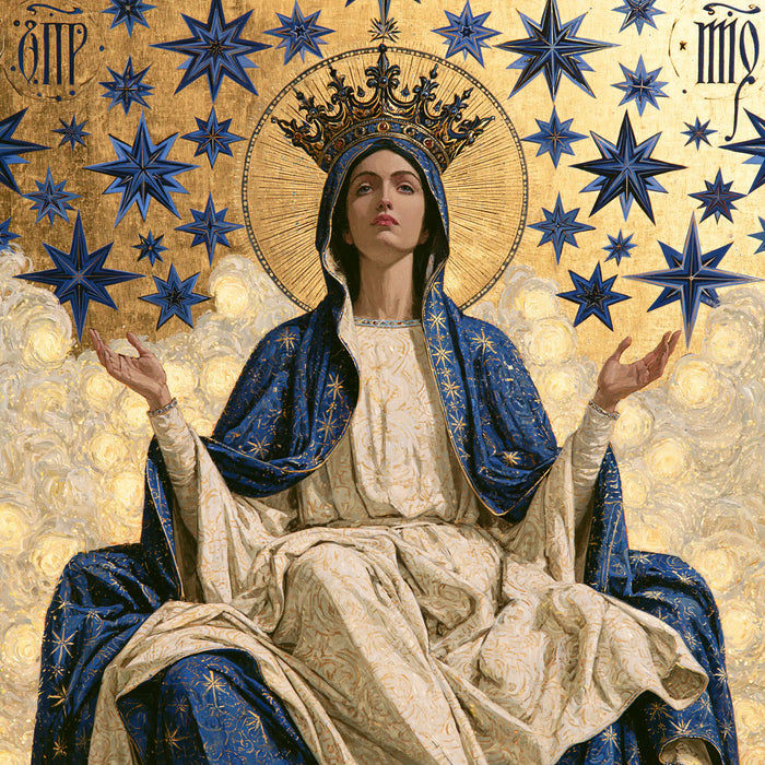 Mary Queen of Heaven - Contemporary Byzantine · Square n° 8