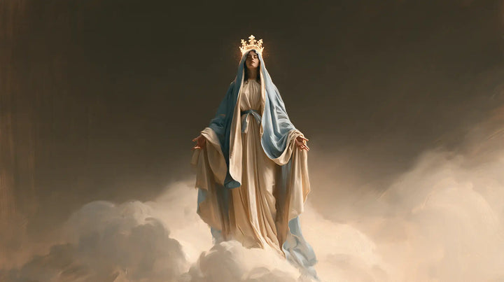 Mary, Queen of Heaven — Tender Blue Above the White Billow
