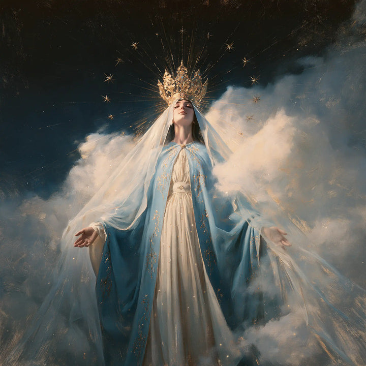 Mary Queen of Heaven - The Crown as Central Symbol · Square n° 2