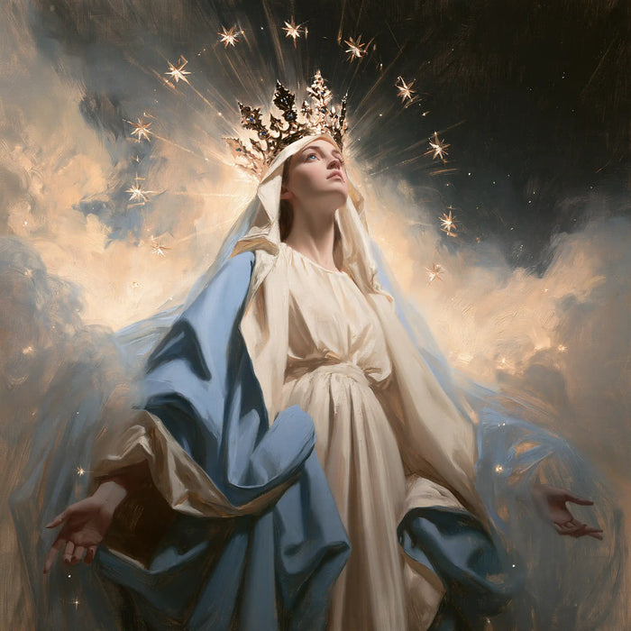 Mary Queen of Heaven - The Crown as Central Symbol · Square n° 5