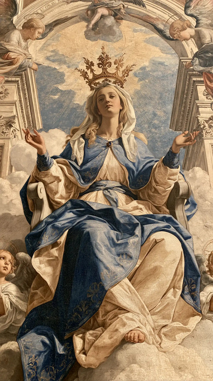 Mary, Queen of Heaven — Royal Welcome in the Painted Alcove
