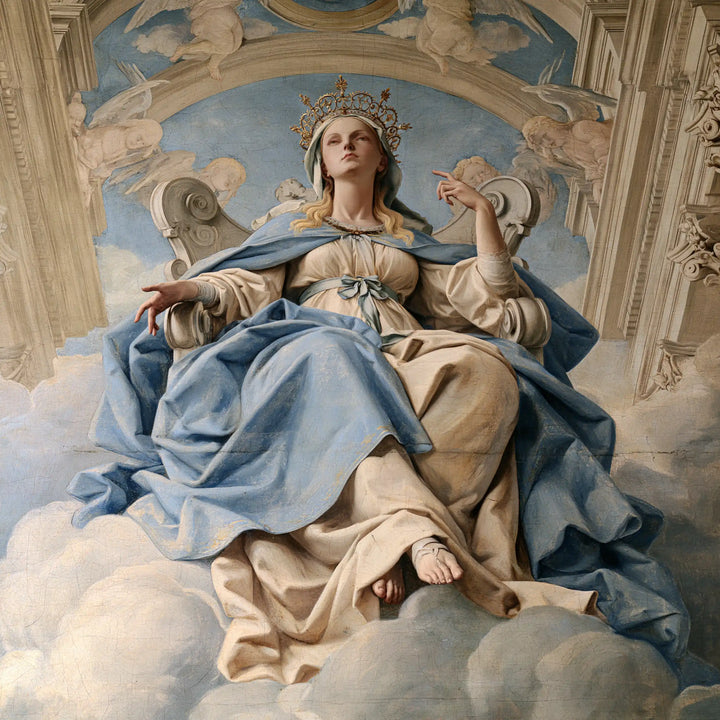 Mary Queen of Heaven - Florentine Renaissance · Square n° 14