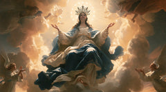 Mary, Queen of Heaven — Palms Offered in the Circle of Angels