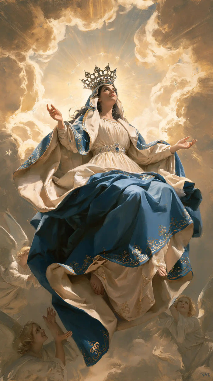 Mary, Queen of Heaven — The Golden Hem and the Gentle Hand