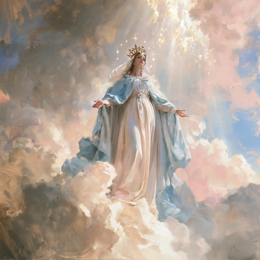 Mary Queen of Heaven - Impressionist · Square n° 2