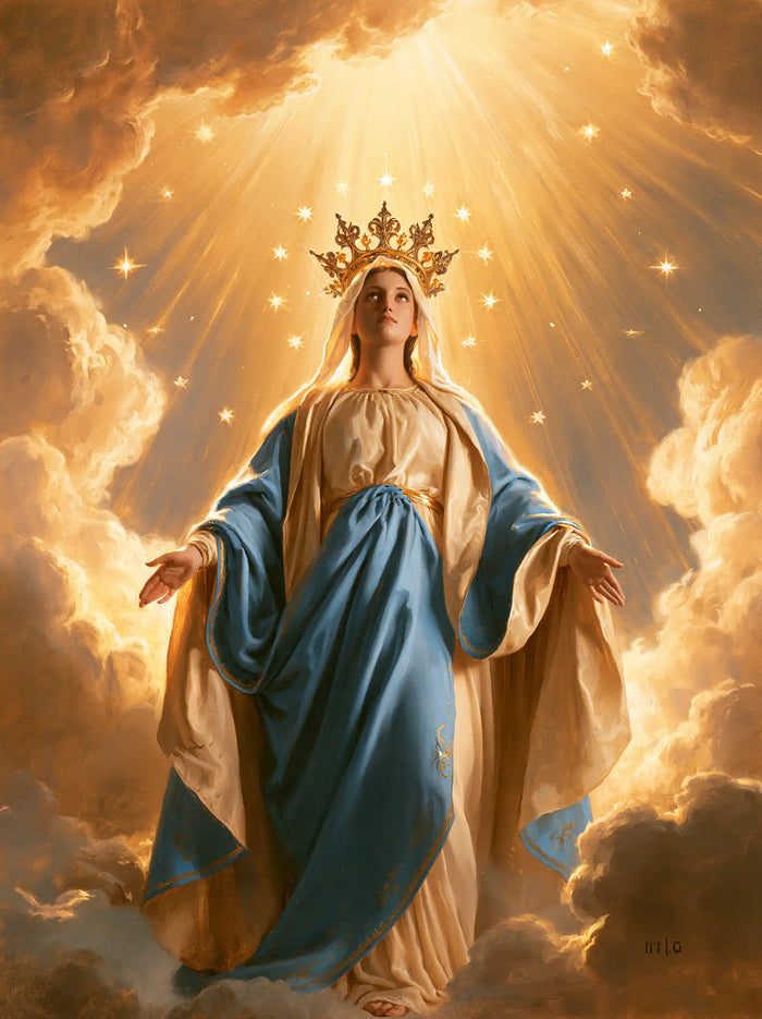 Mary Queen of Heaven - Mary before Heavenly Light · Portrait n° 4