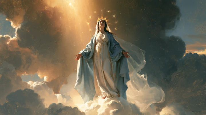 Mary, Queen of Heaven — The Pale Veil Before the Tall Dark Cloud