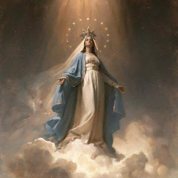 Mary Queen of Heaven - Mary upon the Clouds · Square n° 1
