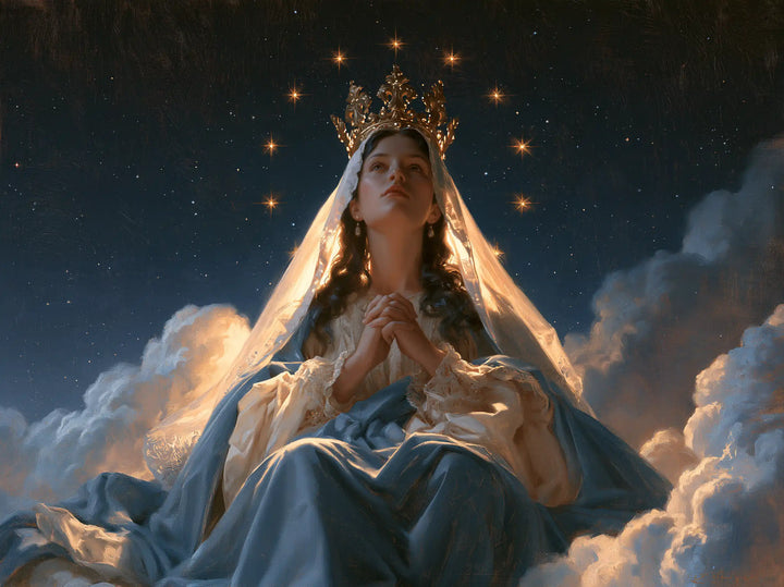 Mary Queen of Heaven - Midnight Blue Chiaroscuro · Landscape n° 8