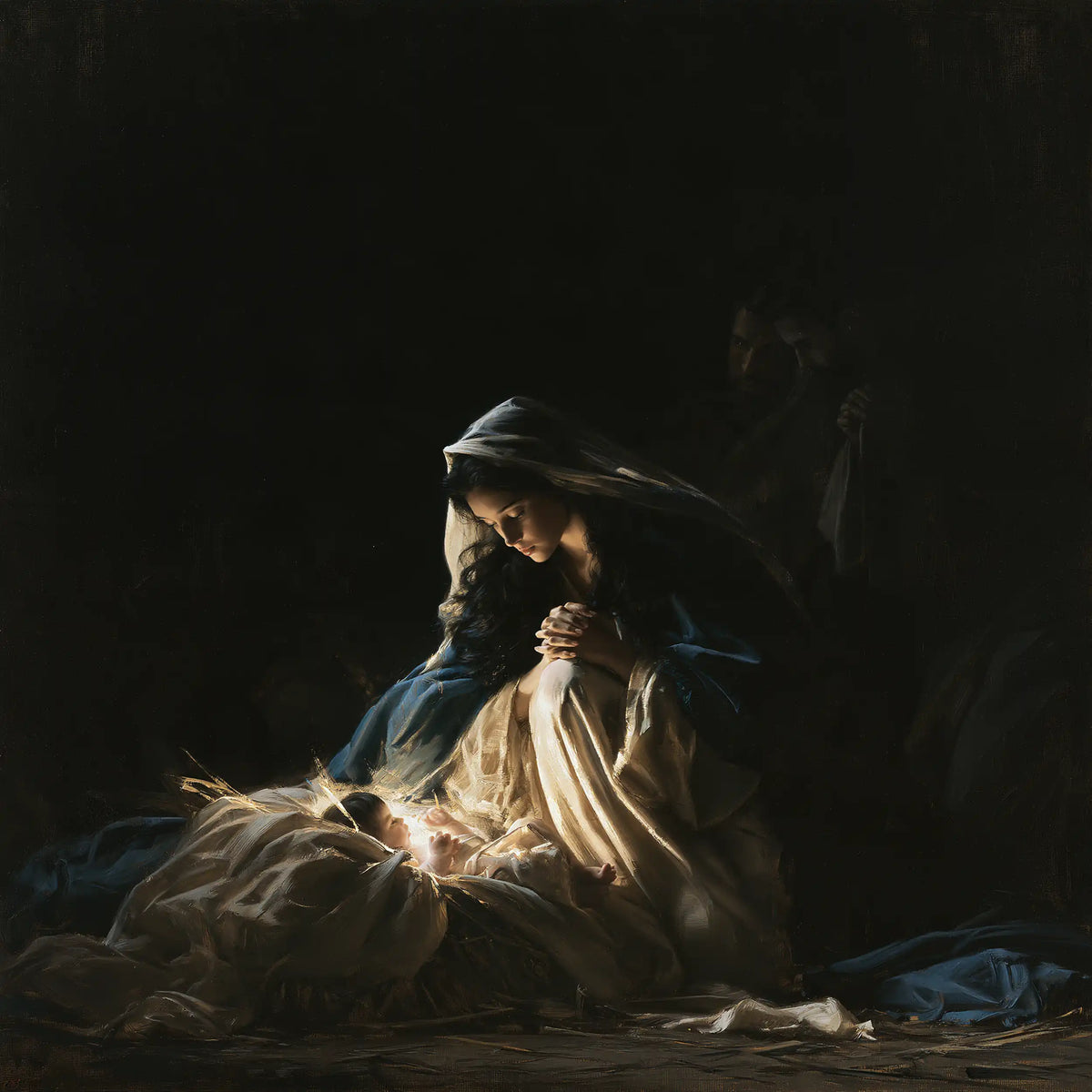 The Nativity - Black and Gold · Square n° 1