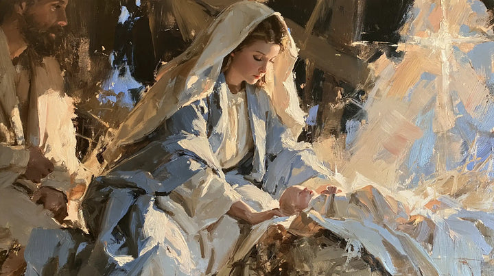 The Nativity — The Swaddling in a Pearly Gleam