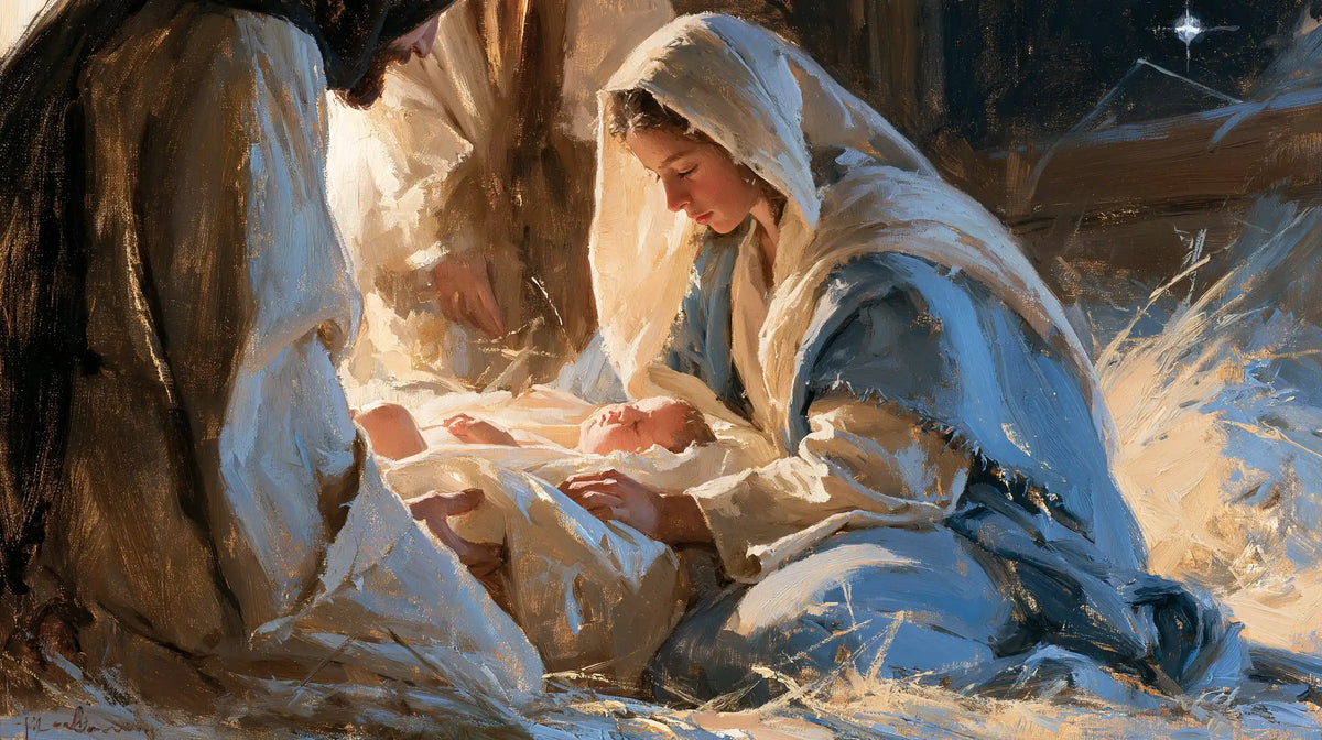 The Nativity — The Cradle Beneath the Little Blue Star