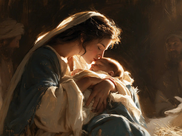 The Nativity - Mary Kissing the Infant Jesus · Landscape n° 3