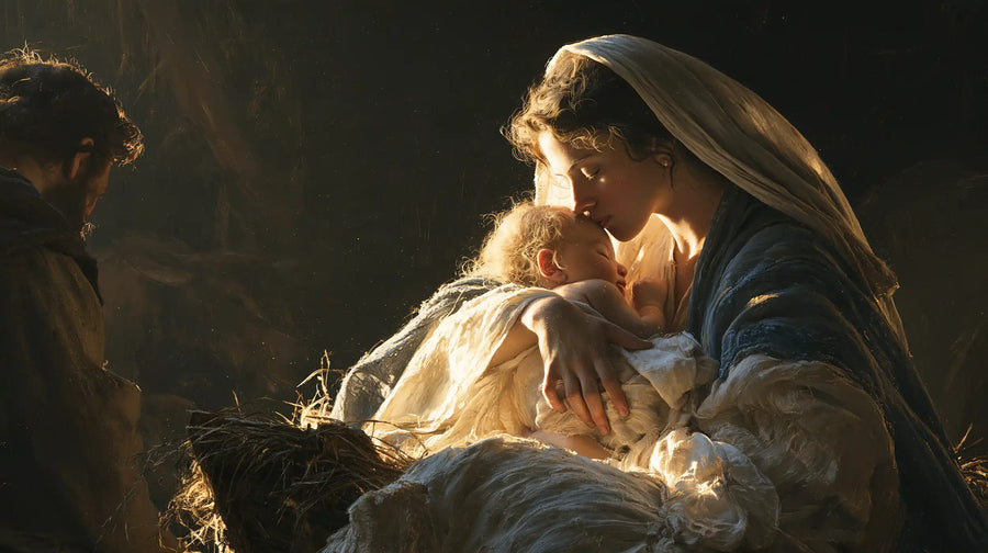The Nativity - Mary Kissing the Infant Jesus · Landscape n° 8