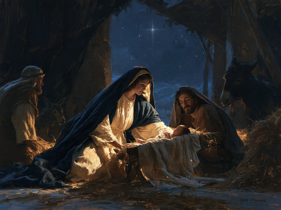 The Nativity - Midnight Blue Chiaroscuro · Landscape n° 3