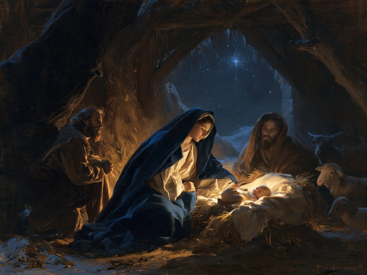 The Nativity - Midnight Blue Chiaroscuro · Landscape n° 8