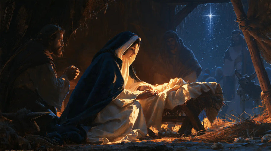 The Nativity - Midnight Blue Chiaroscuro · Landscape n° 9